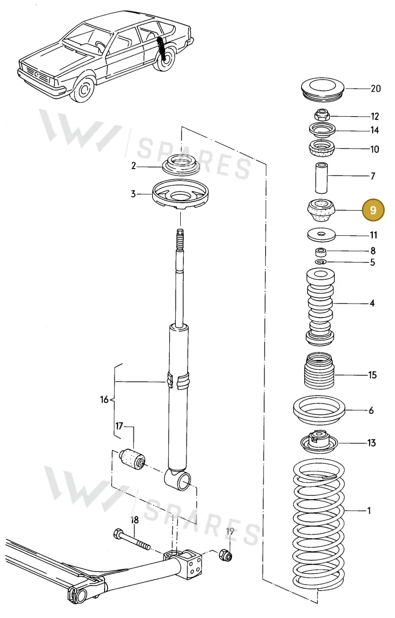 321512333 Volkswagen Bearing Ring
