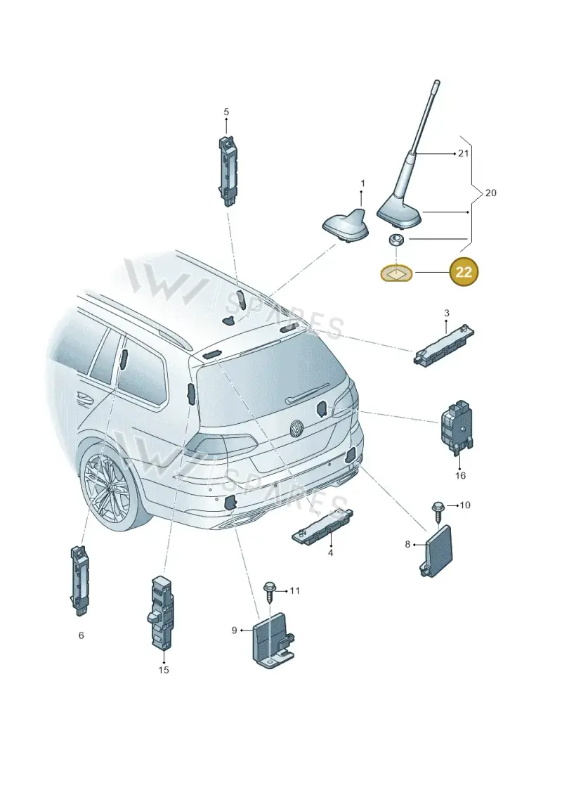JKV011110 Volkswagen Washer