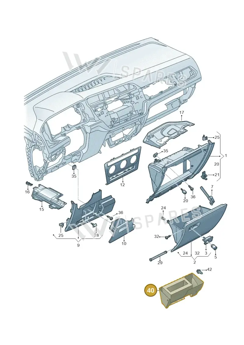 JKV861116 Volkswagen Bracket for Two-Way Radio