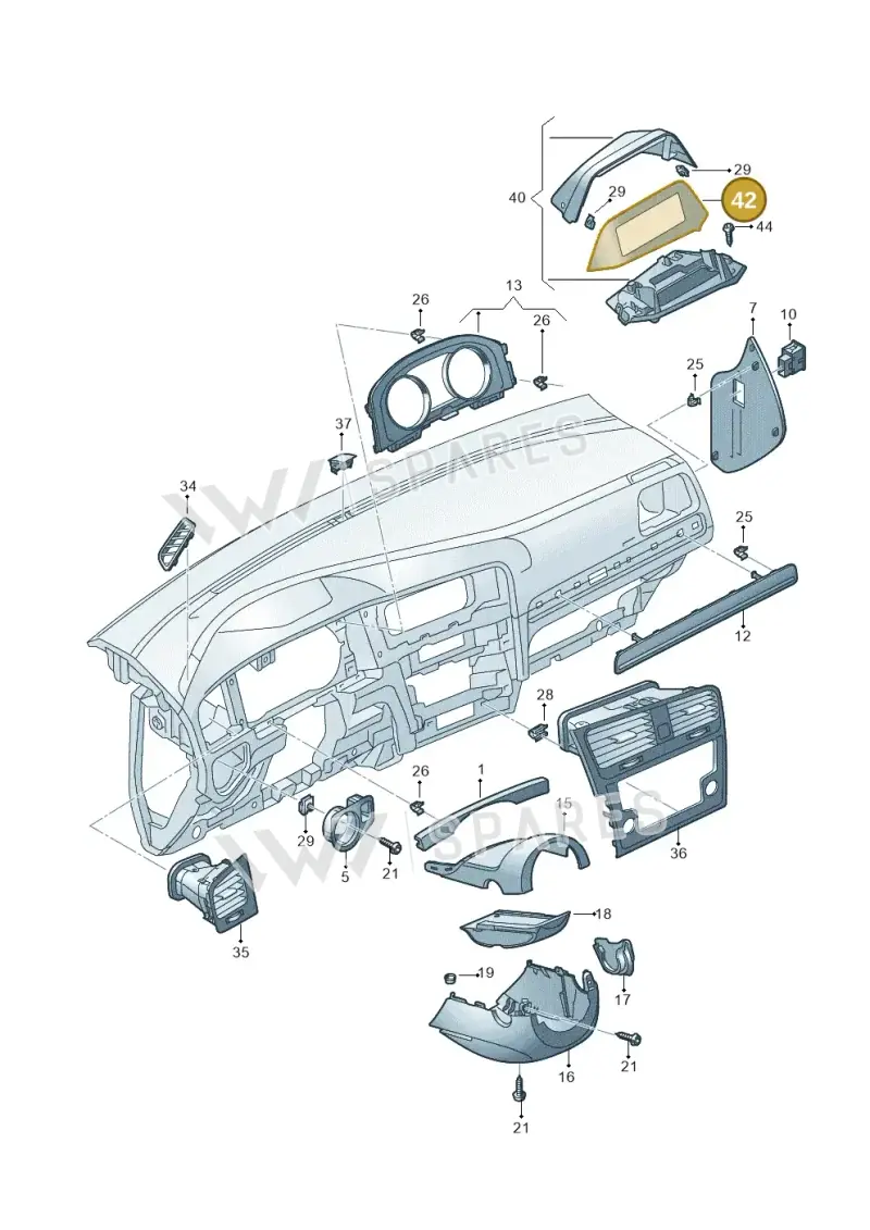 JKV863187 Volkswagen Trim