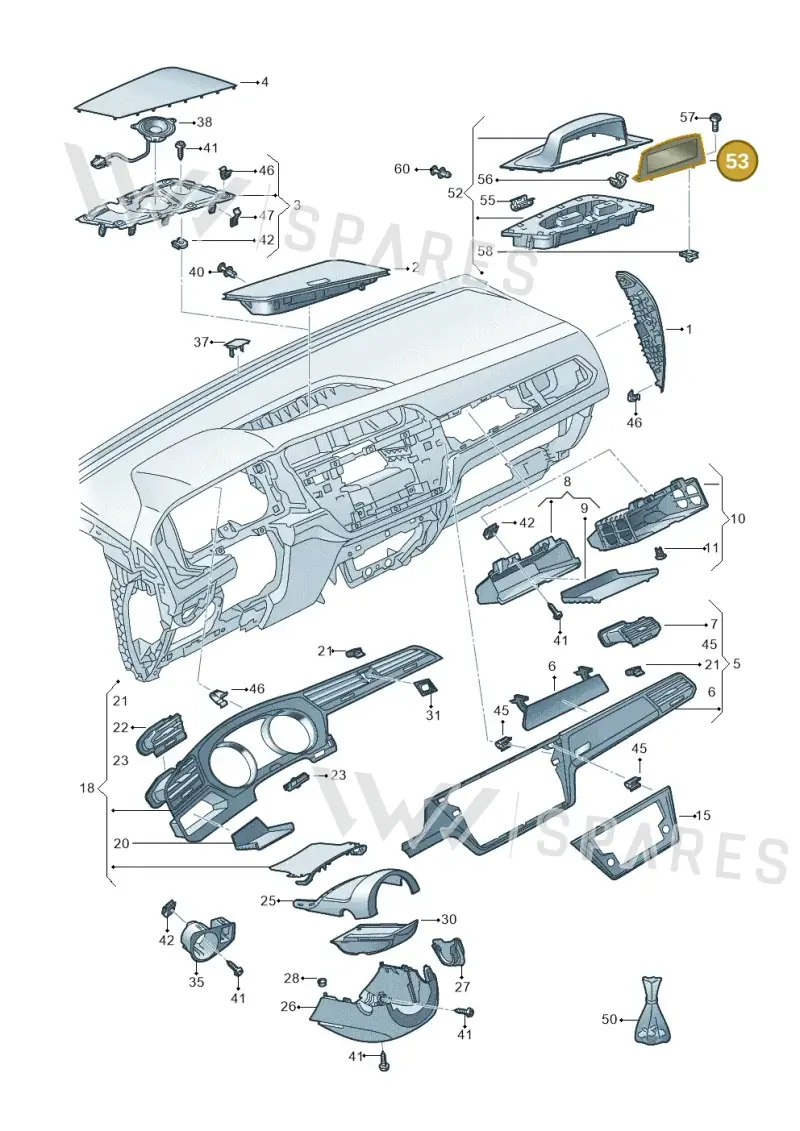 JKV863261 Volkswagen Trim