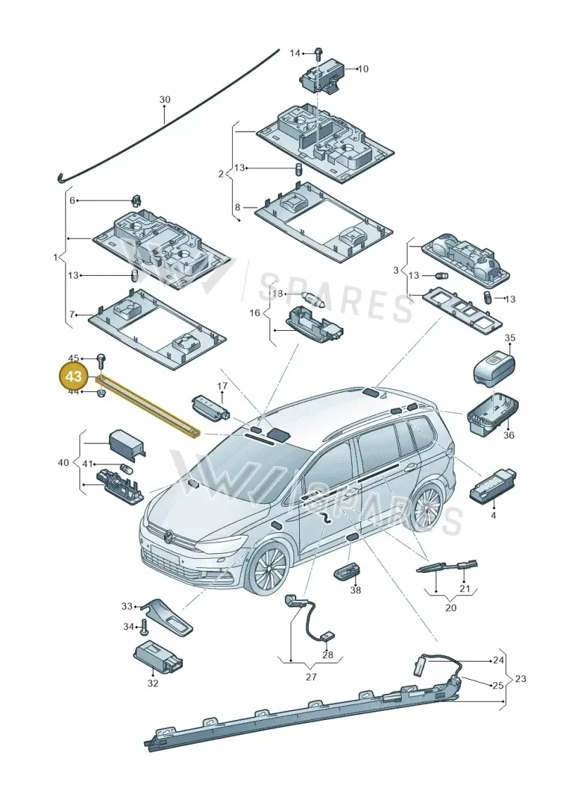 JKV947023 Volkswagen LED Light