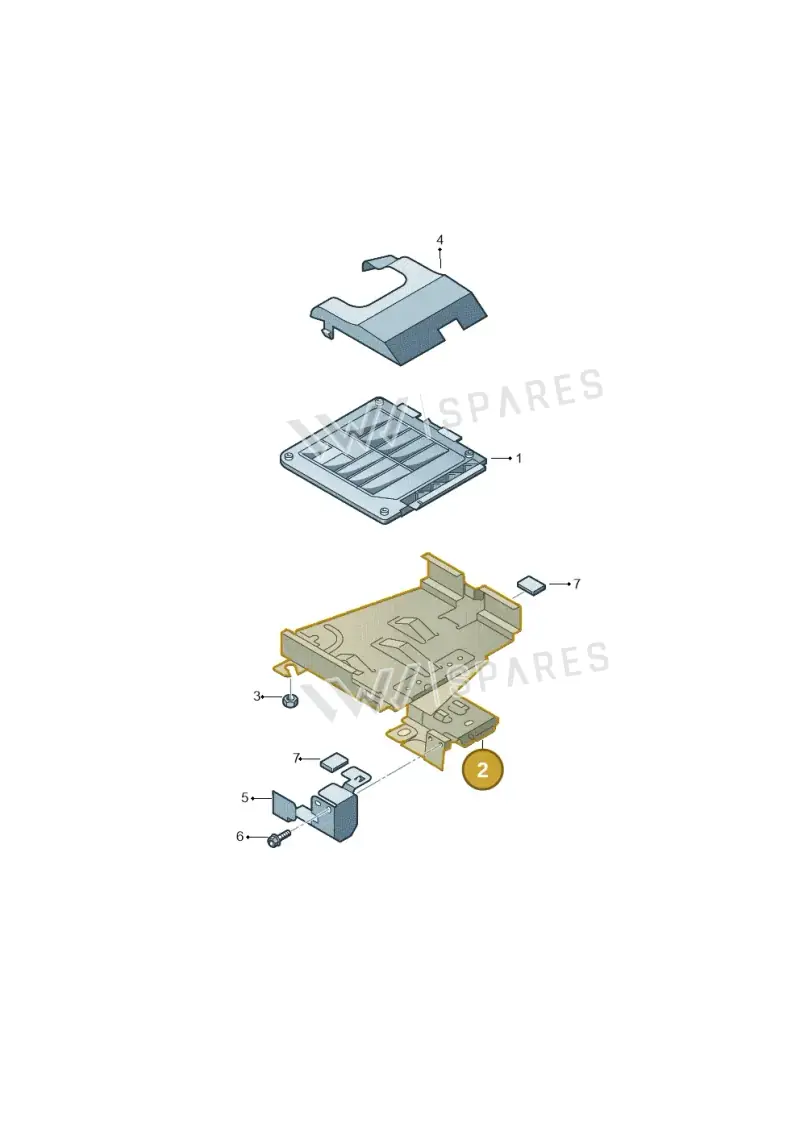 JNV035317H Volkswagen Retainer for Control Unit