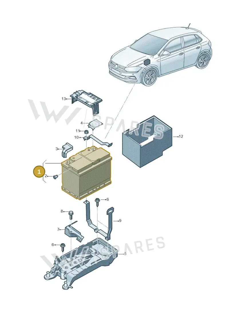 JZW915089 Volkswagen Battery