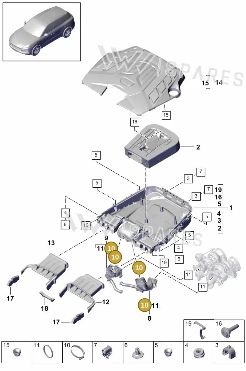 N0245033 Volkswagen Hose Clamping