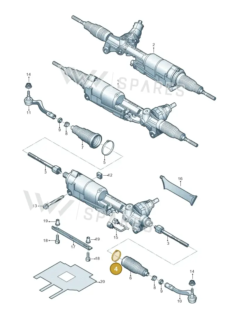 N10434401 Volkswagen Clamping