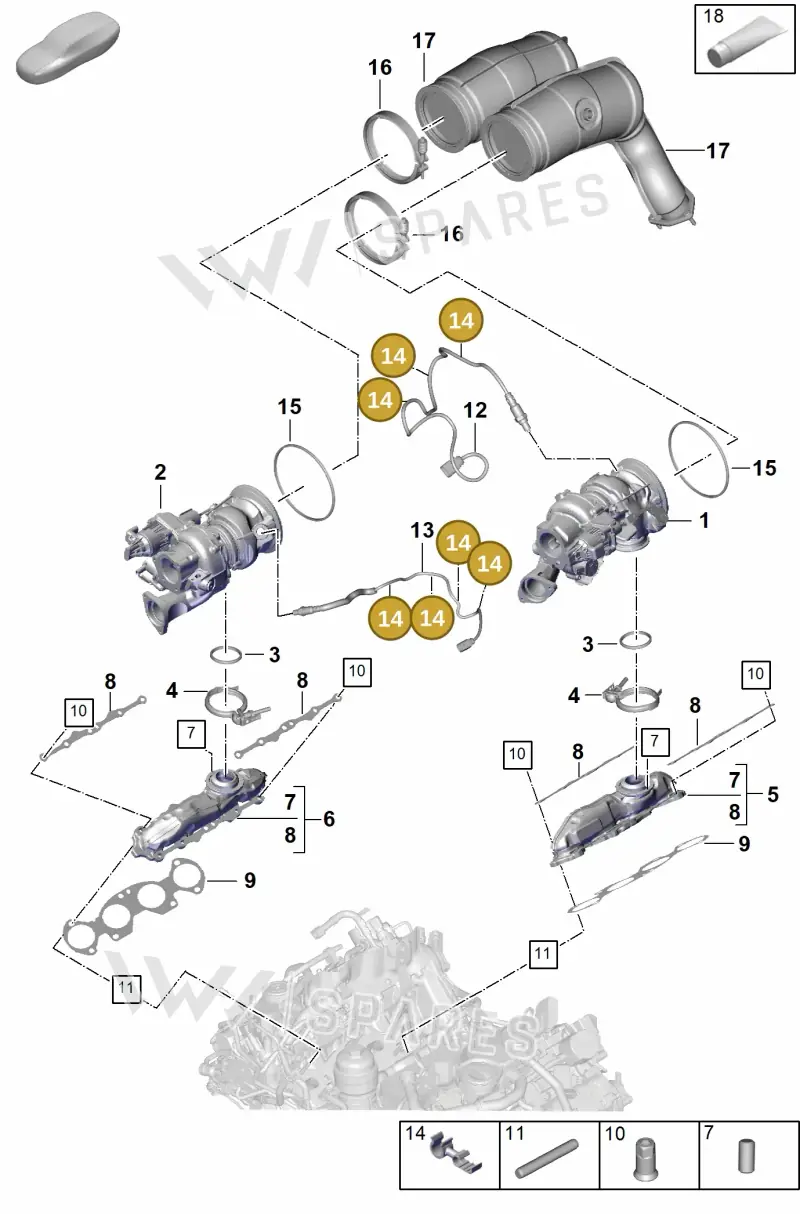 N10463002 Volkswagen Holder for Lambda Probe