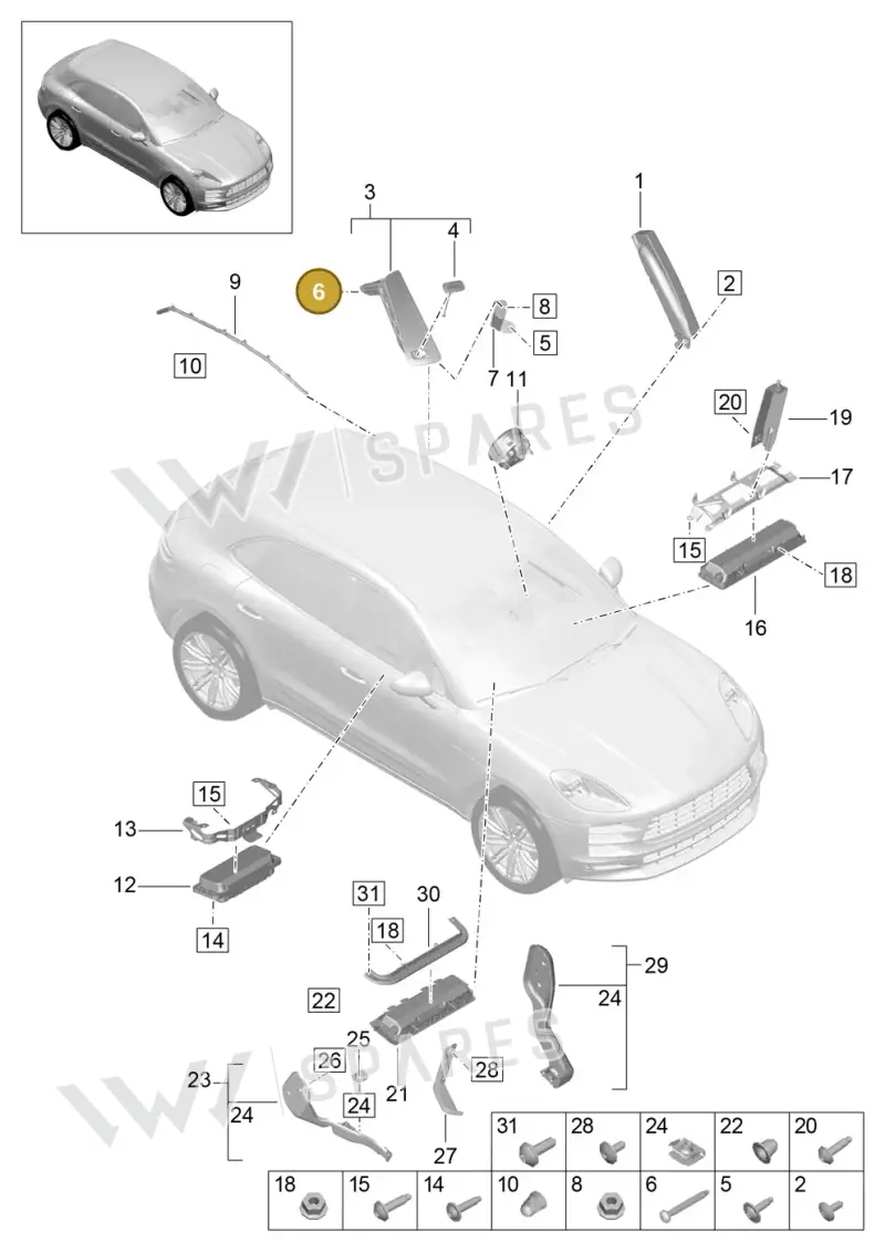 N10623001 Volkswagen Round Head Screw