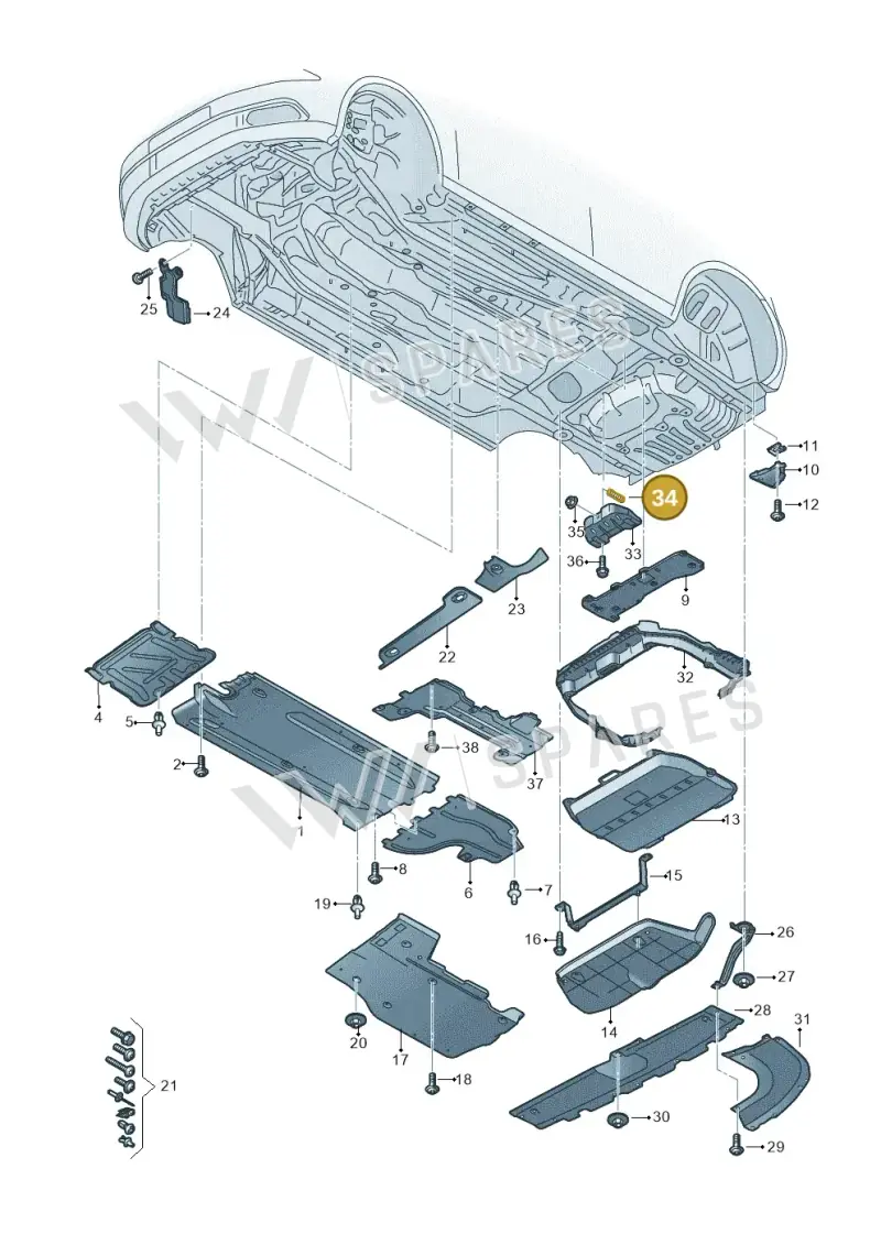 N10730602 Volkswagen Threaded Pin