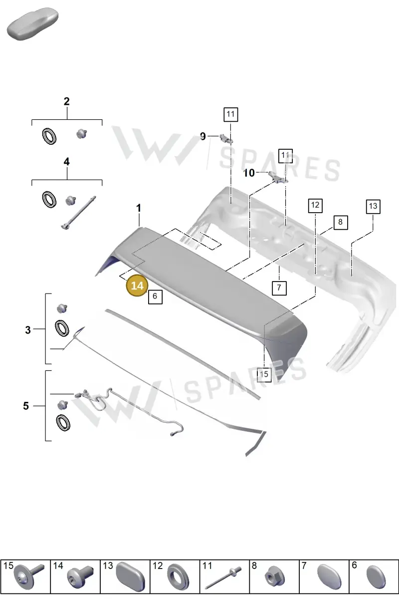 N10747401 Volkswagen Hexagon Socket Flat Head Bolt
