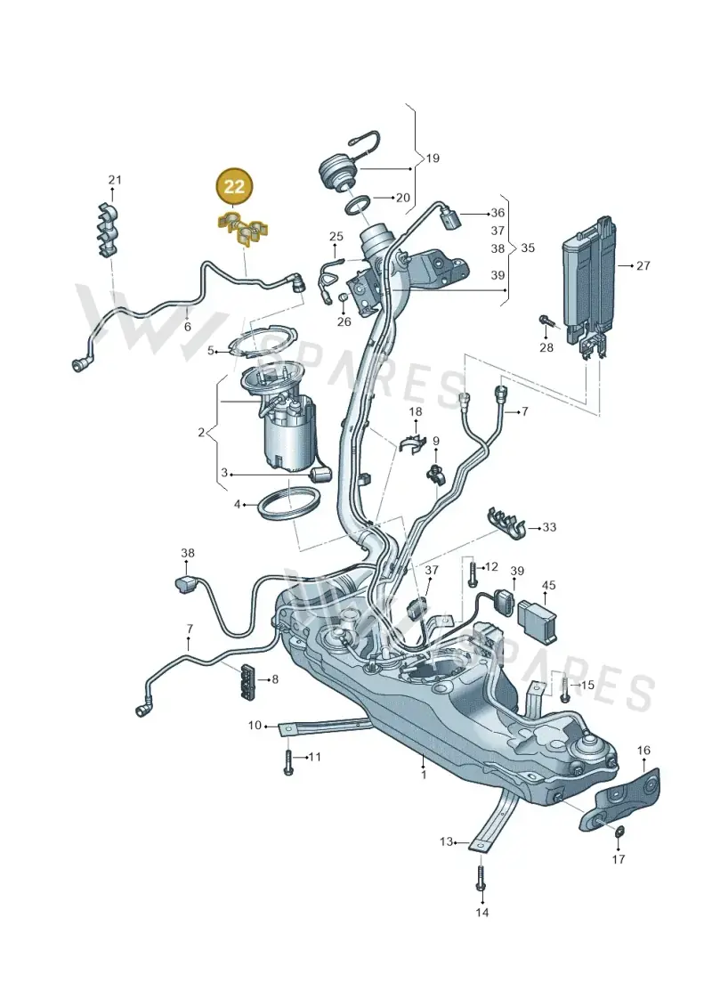 N10900001 Volkswagen Combination Holder