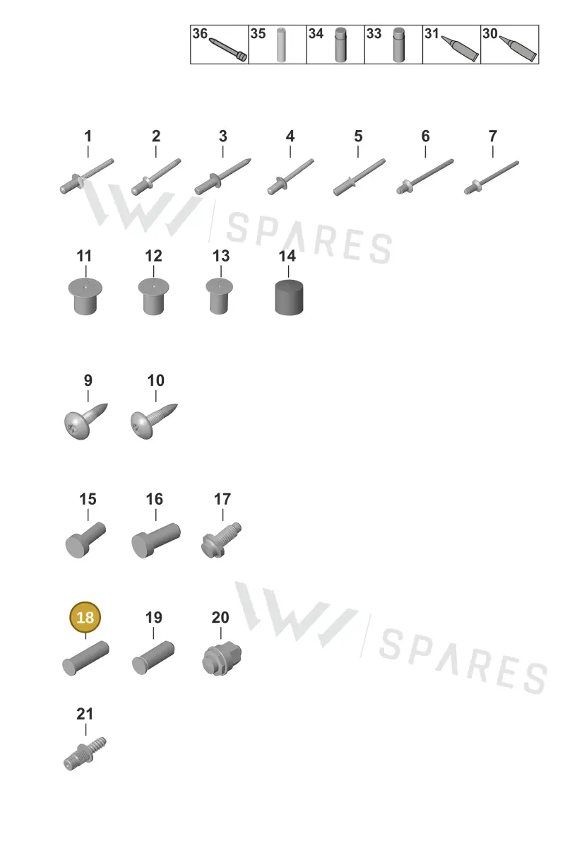 N90246601 Volkswagen Welded Pin