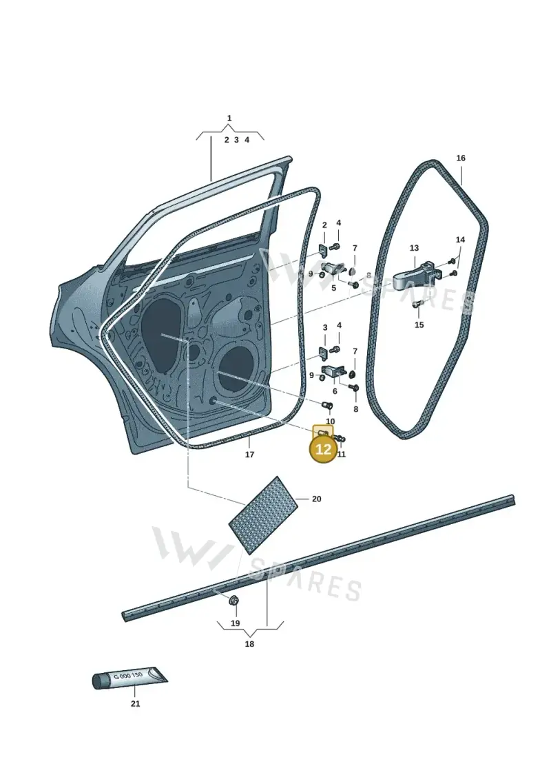 N90286804 Volkswagen Rivetted Cap Nut