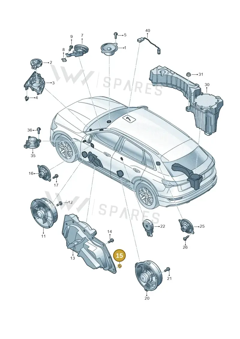 N90434905 Volkswagen Hexagon Nut with Washer