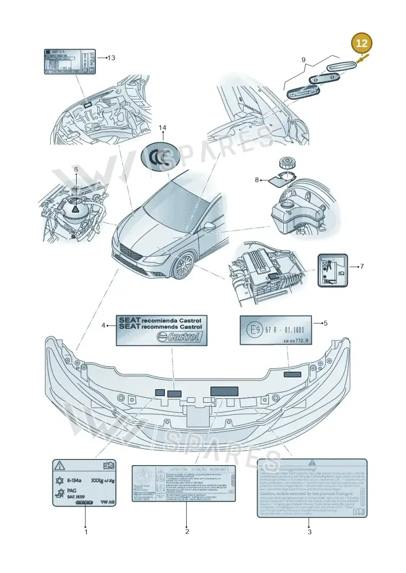 N90437601 Volkswagen Pop Rivet