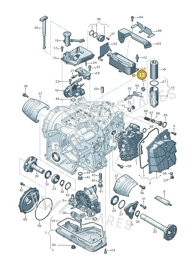 N90465002 Volkswagen O-Ring
