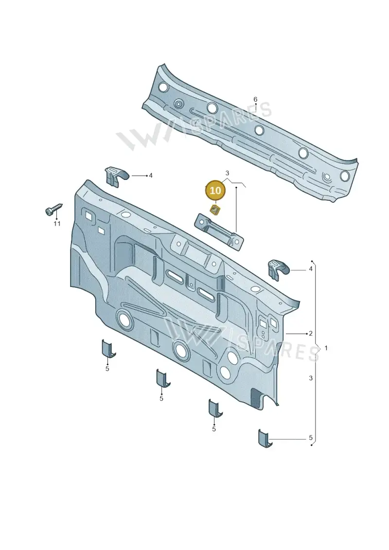N90507604 Volkswagen Welded Nut