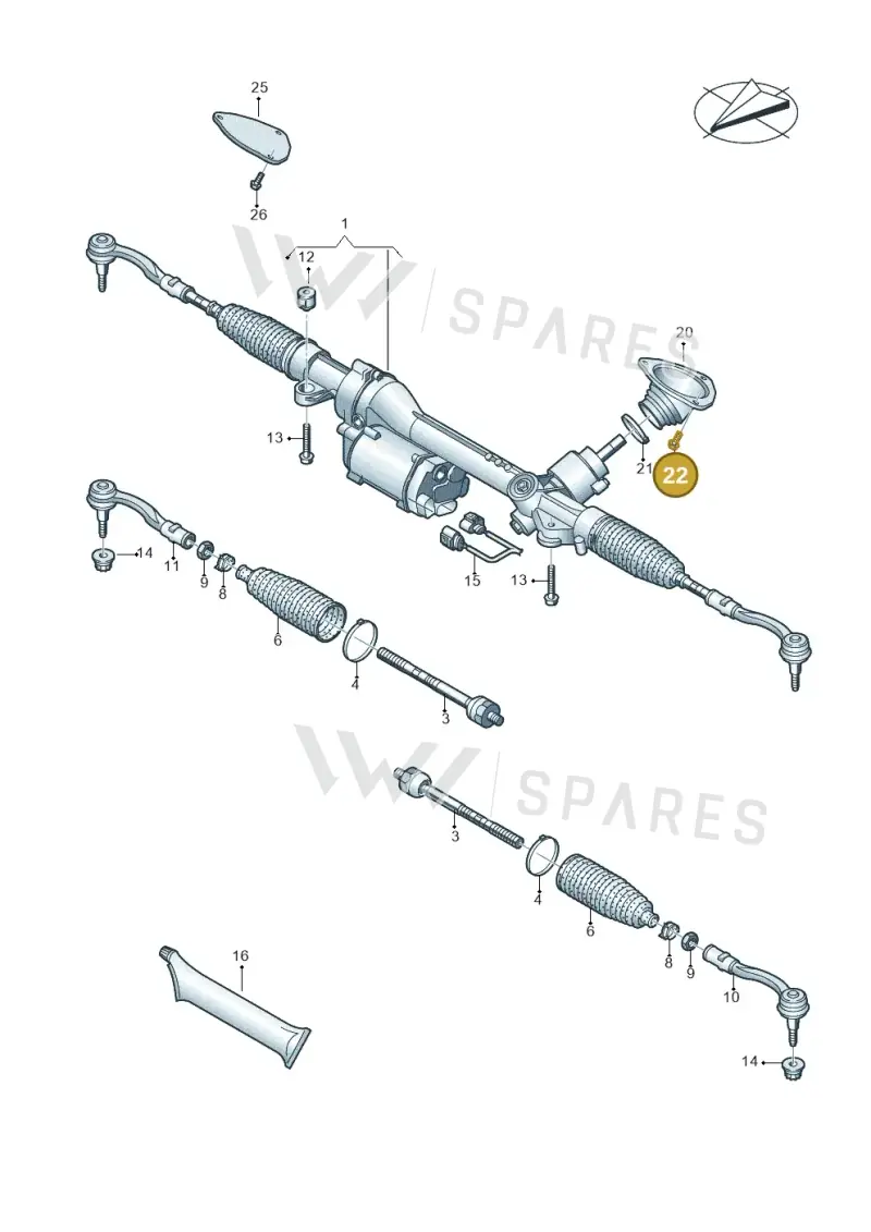 N90533003 Volkswagen Bolt Hexagon Head (Combi) Self-Locking