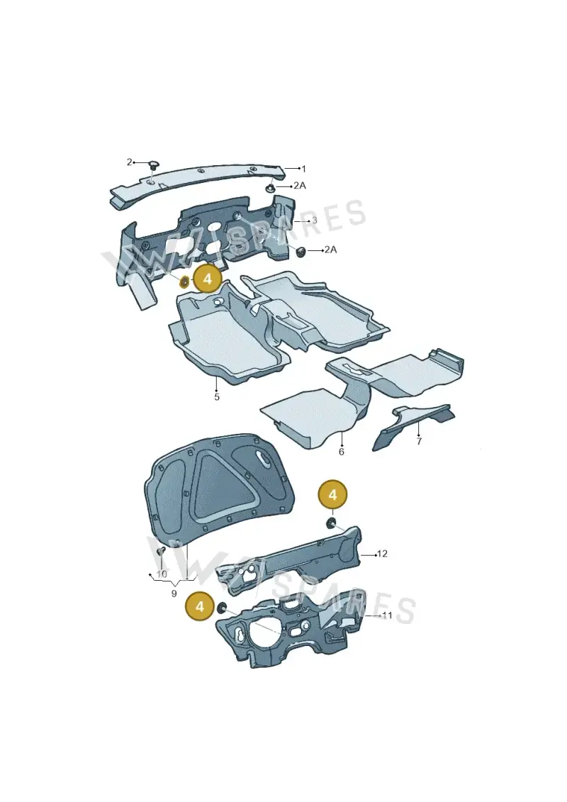 N90618701 Volkswagen Press Stud