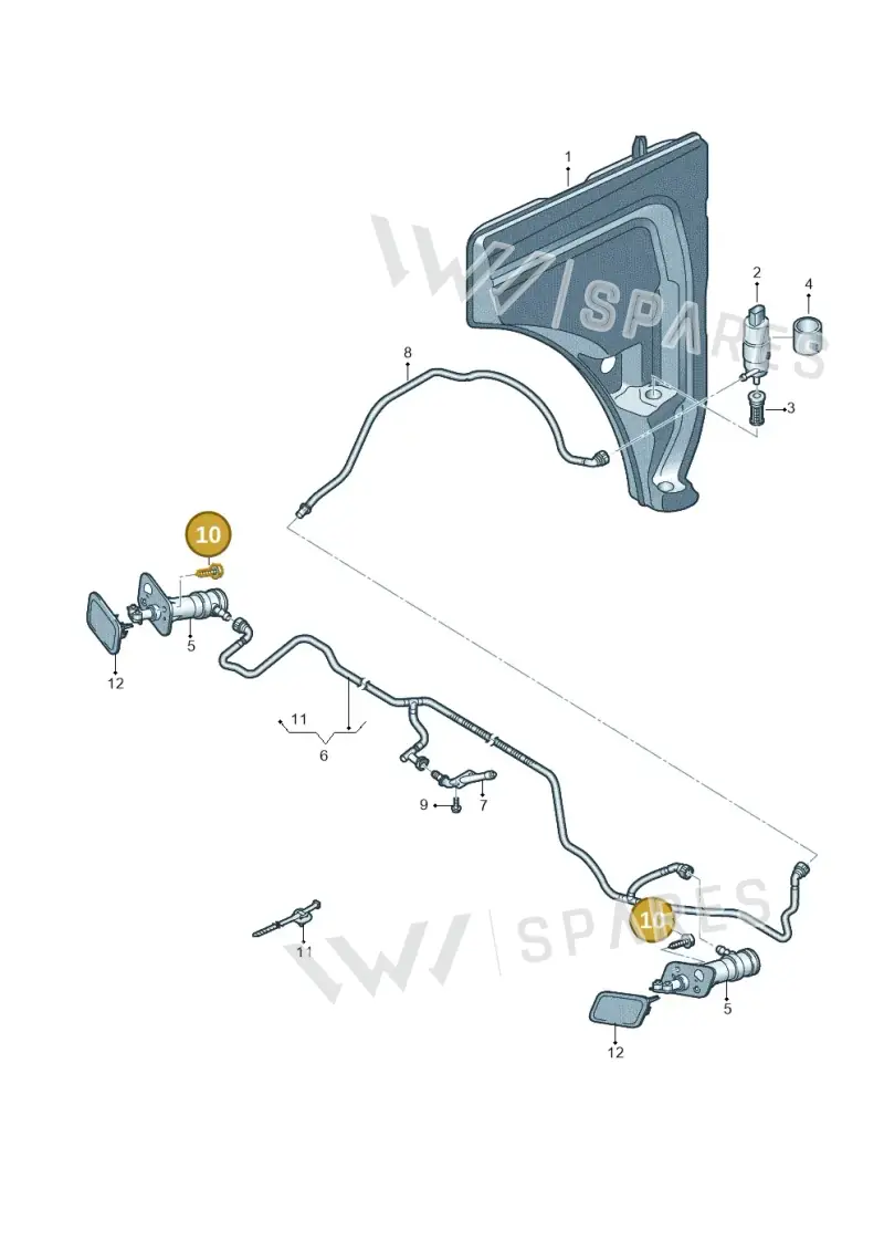 N90648703 Volkswagen Hexagon Socket Oval Head Panel Bolt