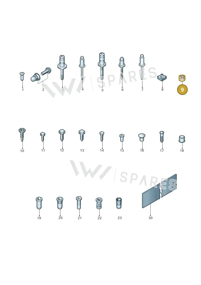 N90694104 Volkswagen Welded Nut