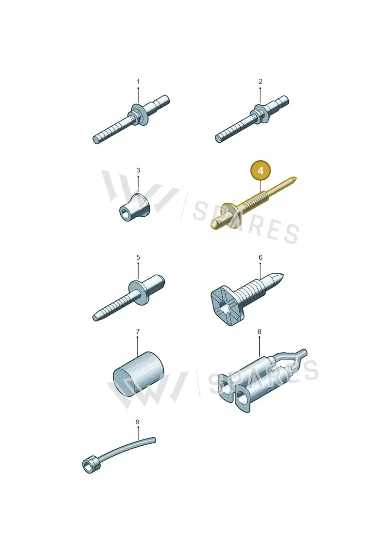 N90716002 Volkswagen Pop-Rivet with Sealing Washer