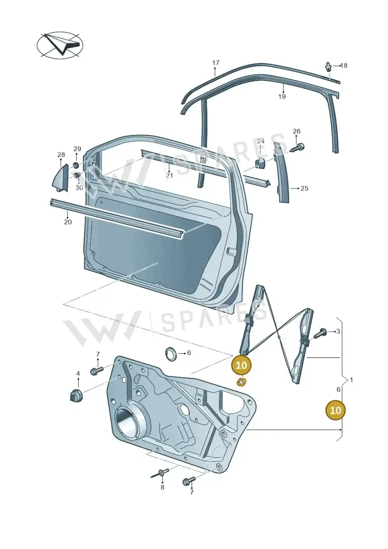 N90769301 Volkswagen Pop Rivet