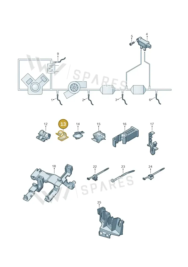 N90849301 Volkswagen Clip