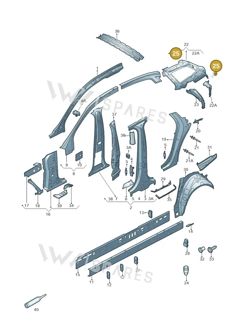 N90895601 Volkswagen Welded Nut