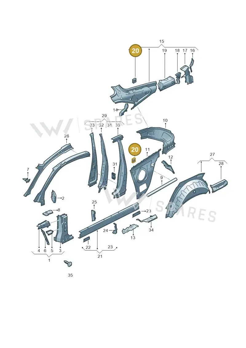 N90895602 Volkswagen Welded Nut