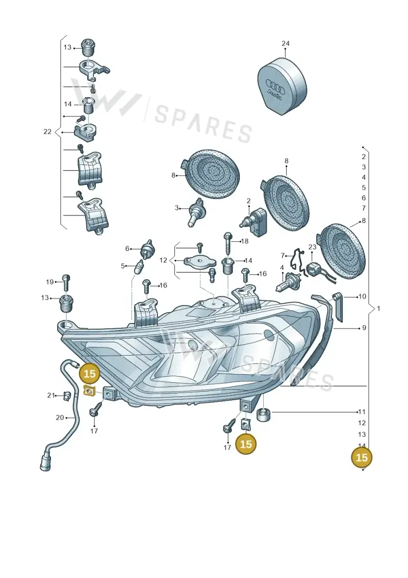 N90931301 Volkswagen Speed Nut
