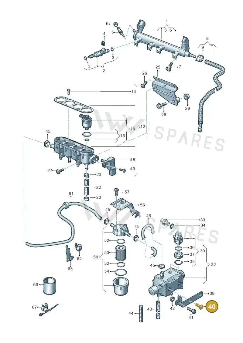 N91001302 Volkswagen Bolt Hexagon Headwith Shoulder (Combi)
