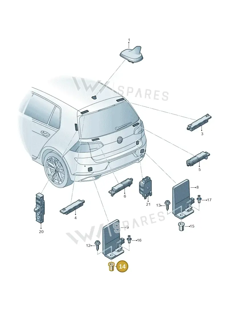 N91041901 Volkswagen Rivetted Cap Nut