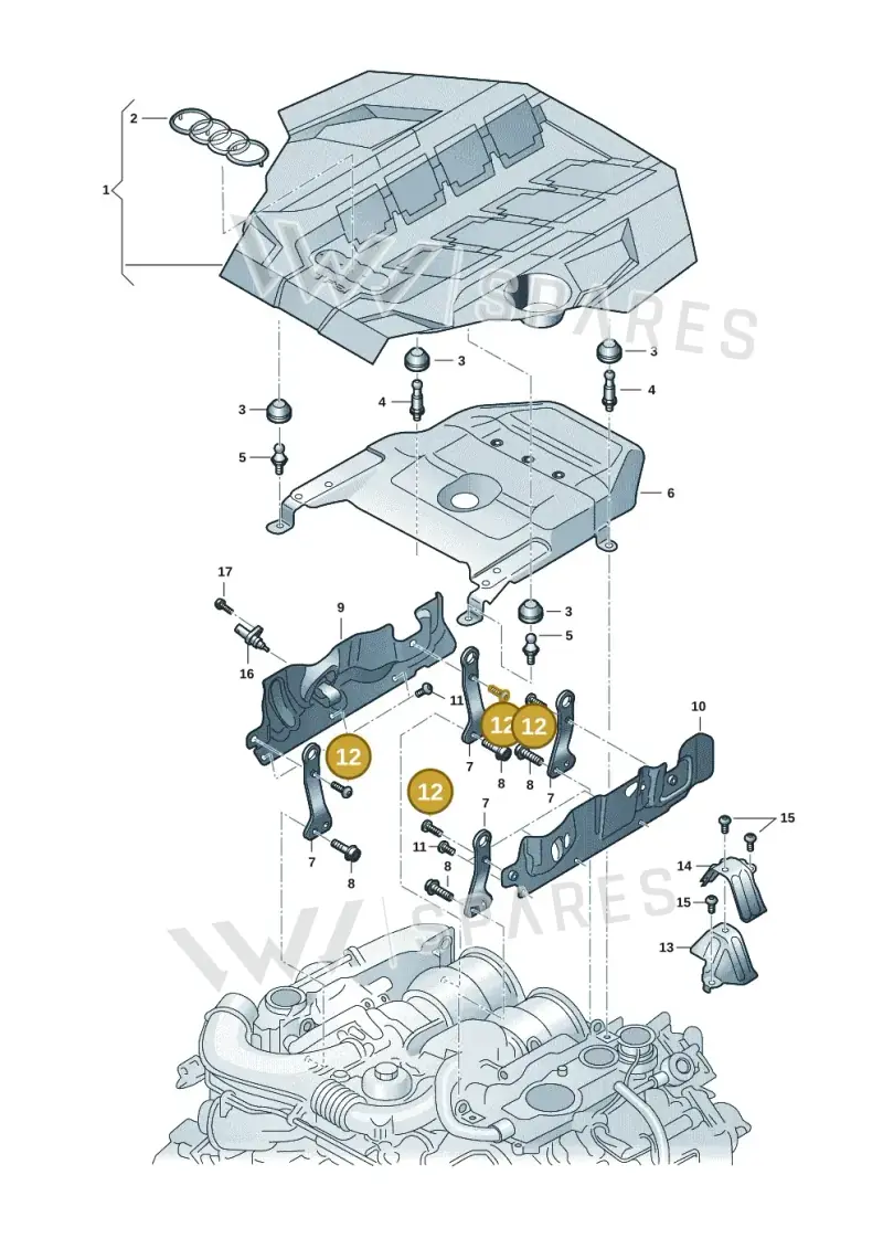 N91042303 Volkswagen Oval Hexagon Socket Head Bolt