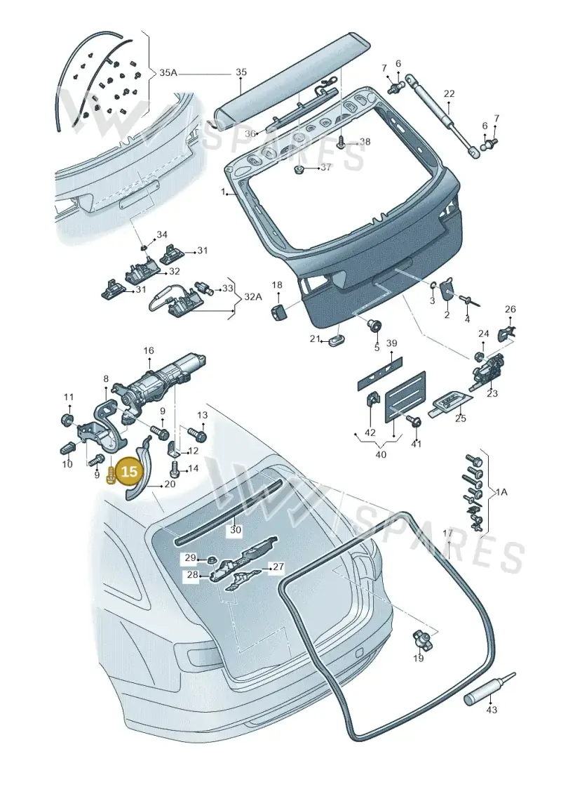 N91048901 Volkswagen Hexagon Socket Head Collared Bolt
