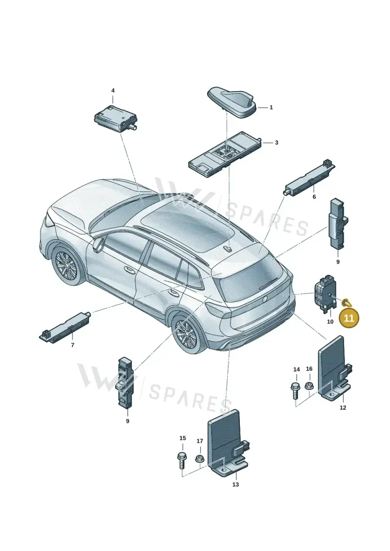 N91077201 Volkswagen Expanding Nut
