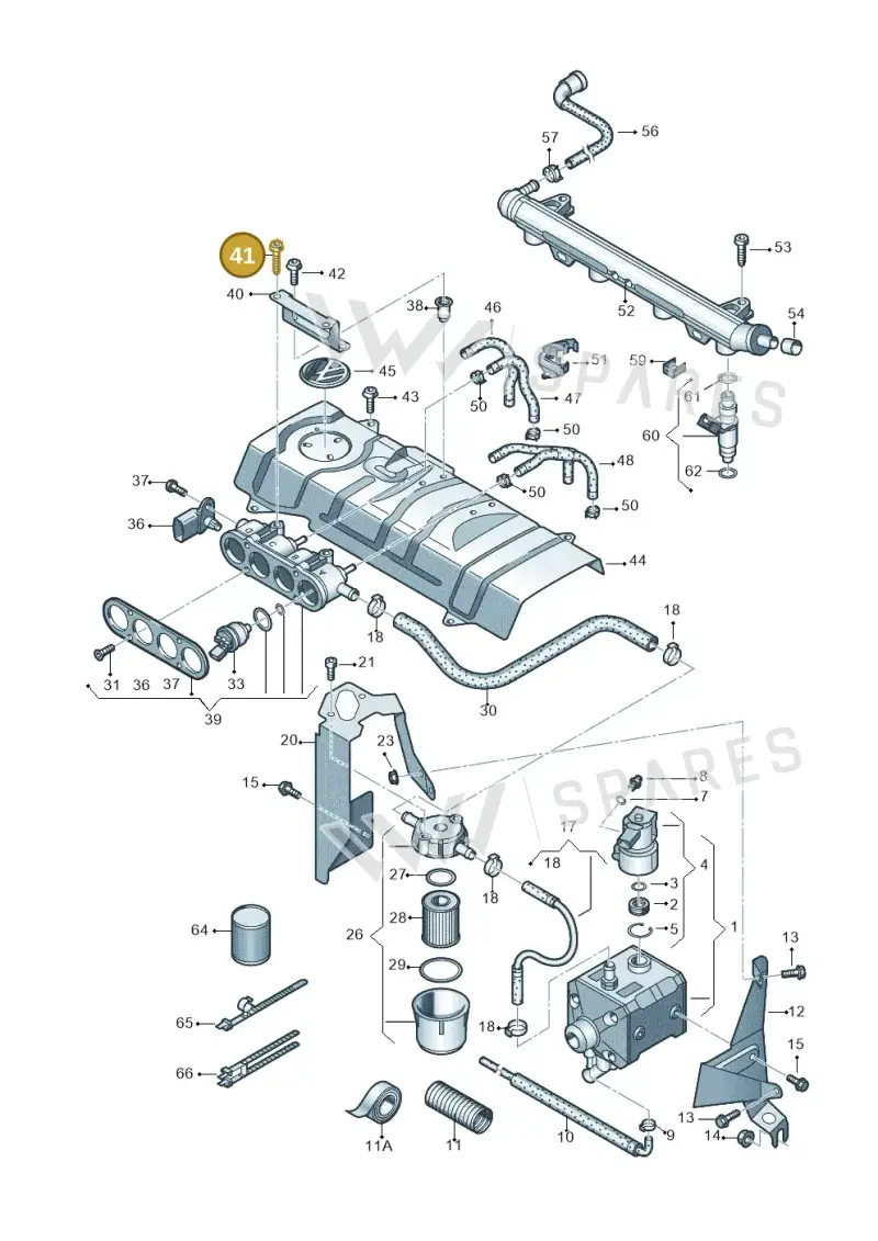 N91089602 Volkswagen Hexagon Socket Flat Head Bolt