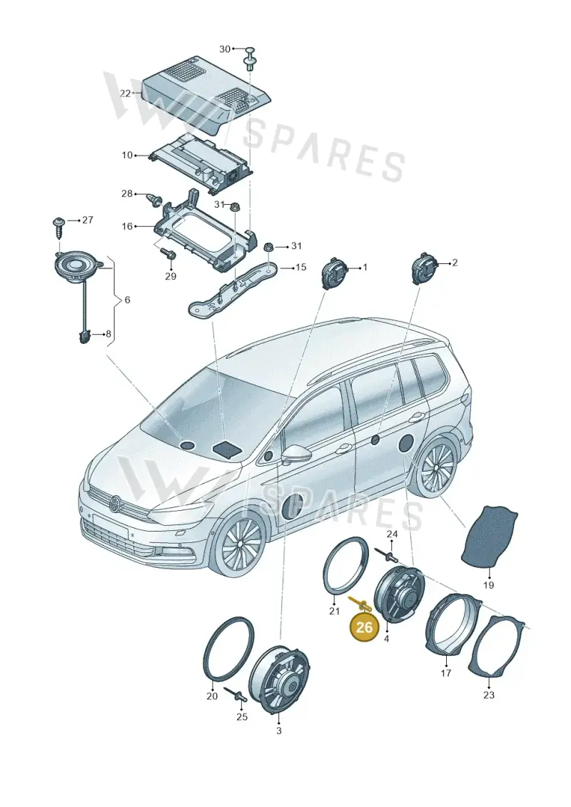 N91136901 Volkswagen Pop Rivet