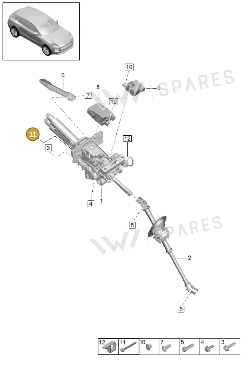 N91154201 Volkswagen Hexagon Socket Head Bolt