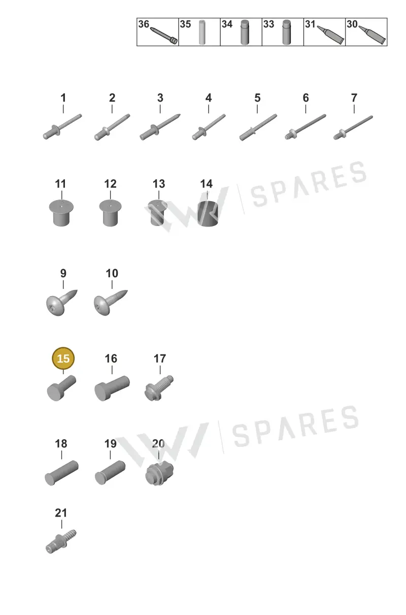 N91253001 Volkswagen Weld Screw