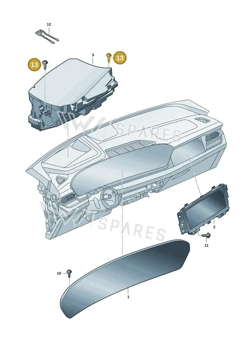 N91257001 Volkswagen Hexagon Socket Oval Head Collared