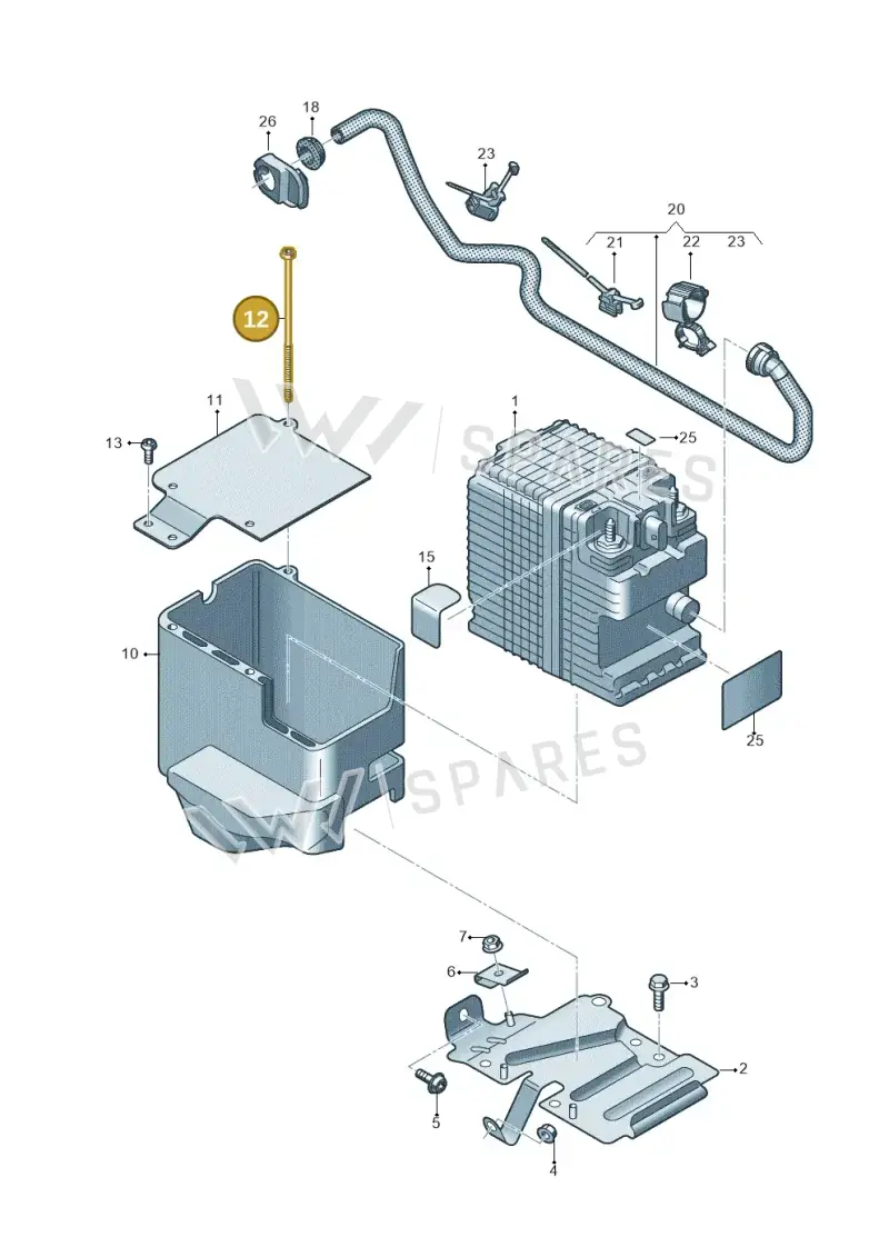 N91270101 Volkswagen Hexagon Collared Bolt