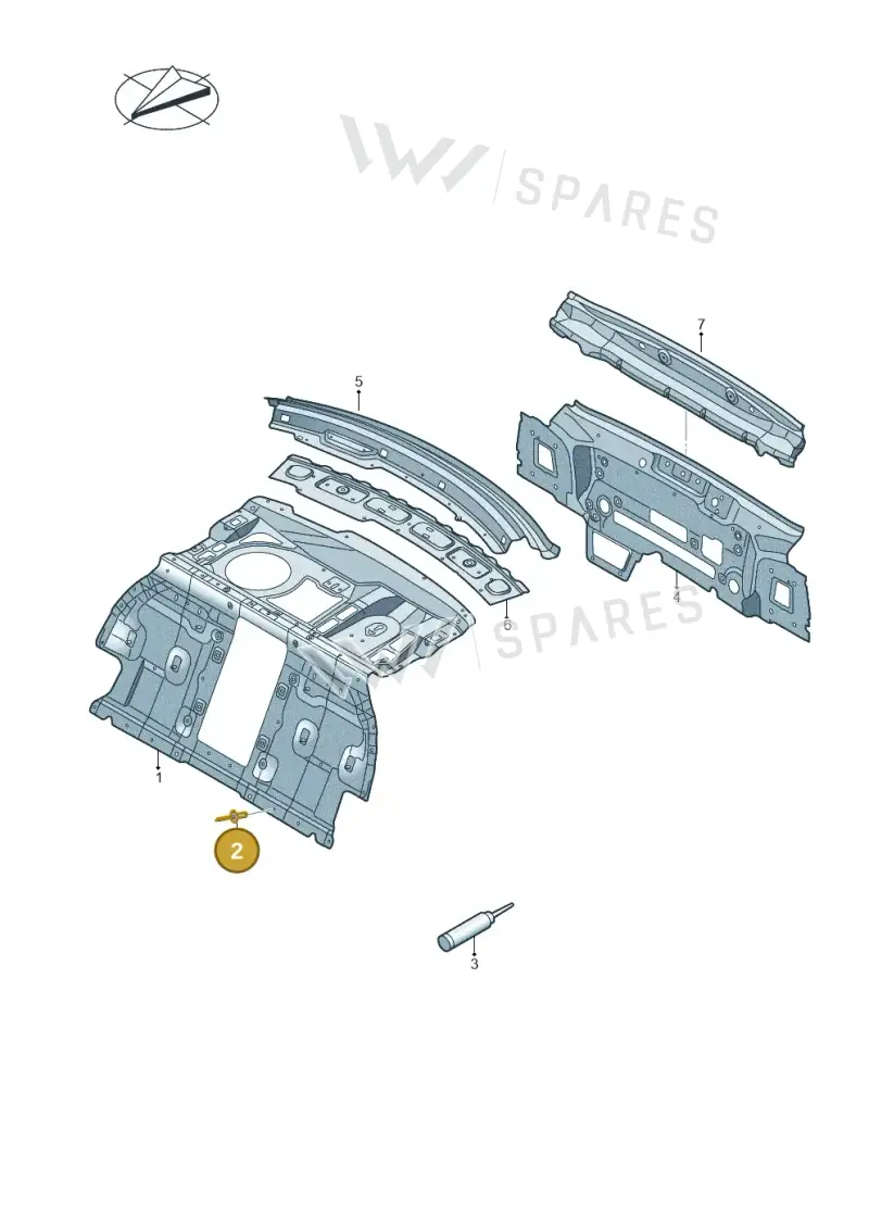 N91278101 Volkswagen Pop Rivet