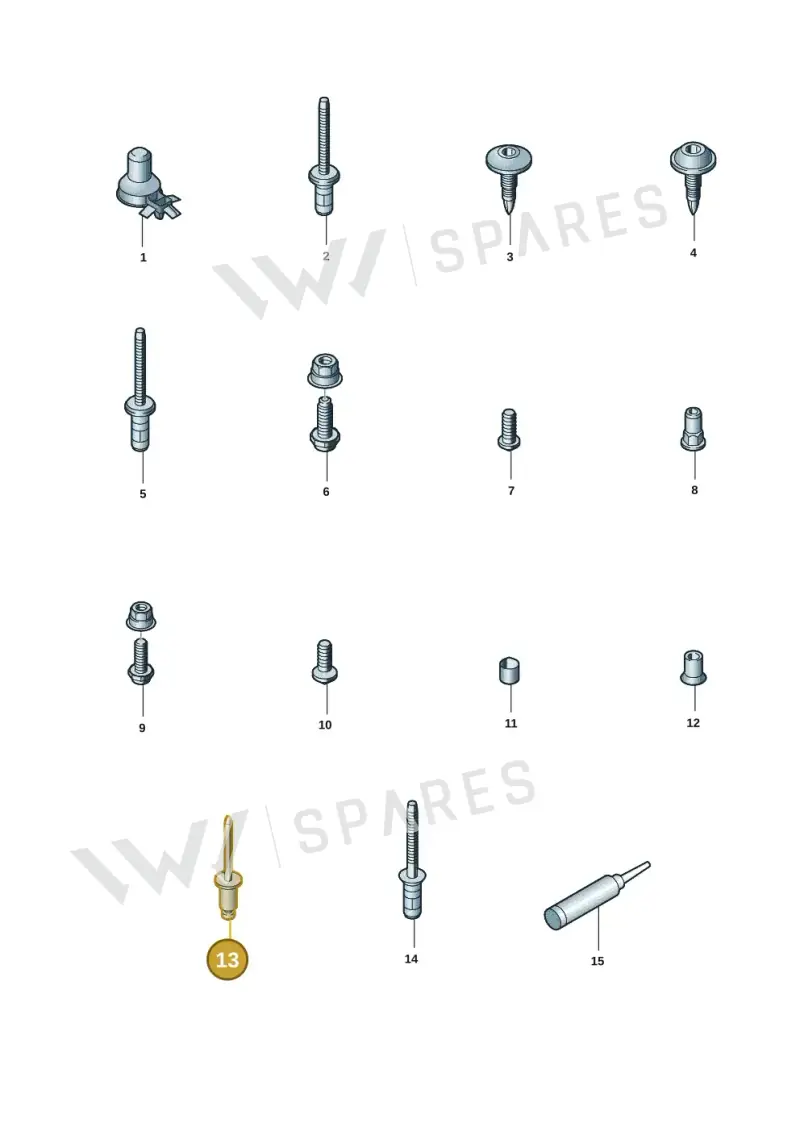N91288402 Volkswagen Pop Rivet