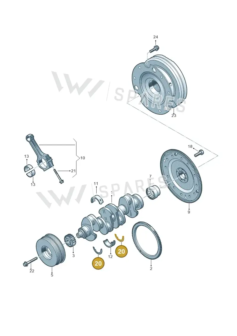 WHT000033AA Volkswagen Thrust Washer