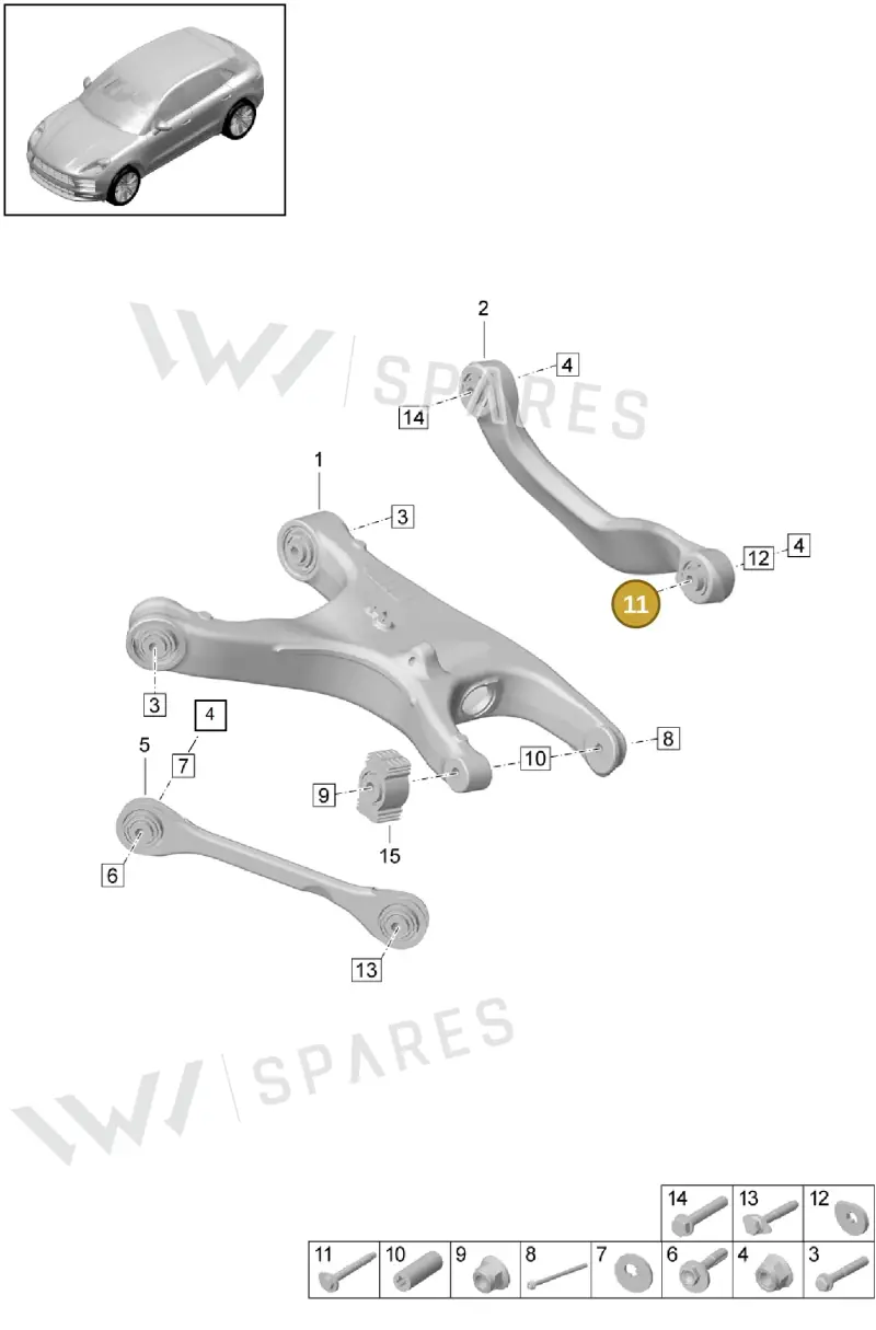 WHT000228A Volkswagen Eccentric Bolt