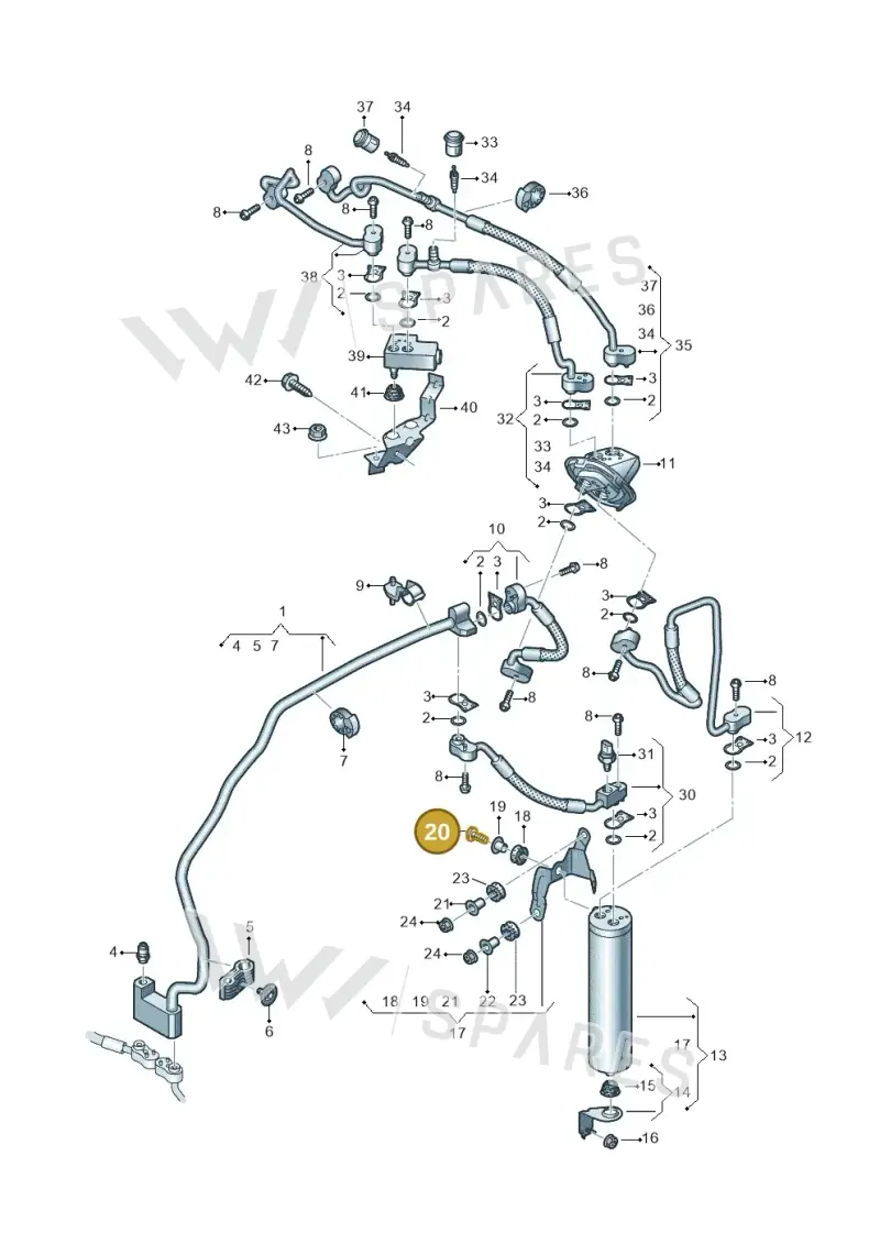 WHT000439A Volkswagen Flat Round Head Bolt