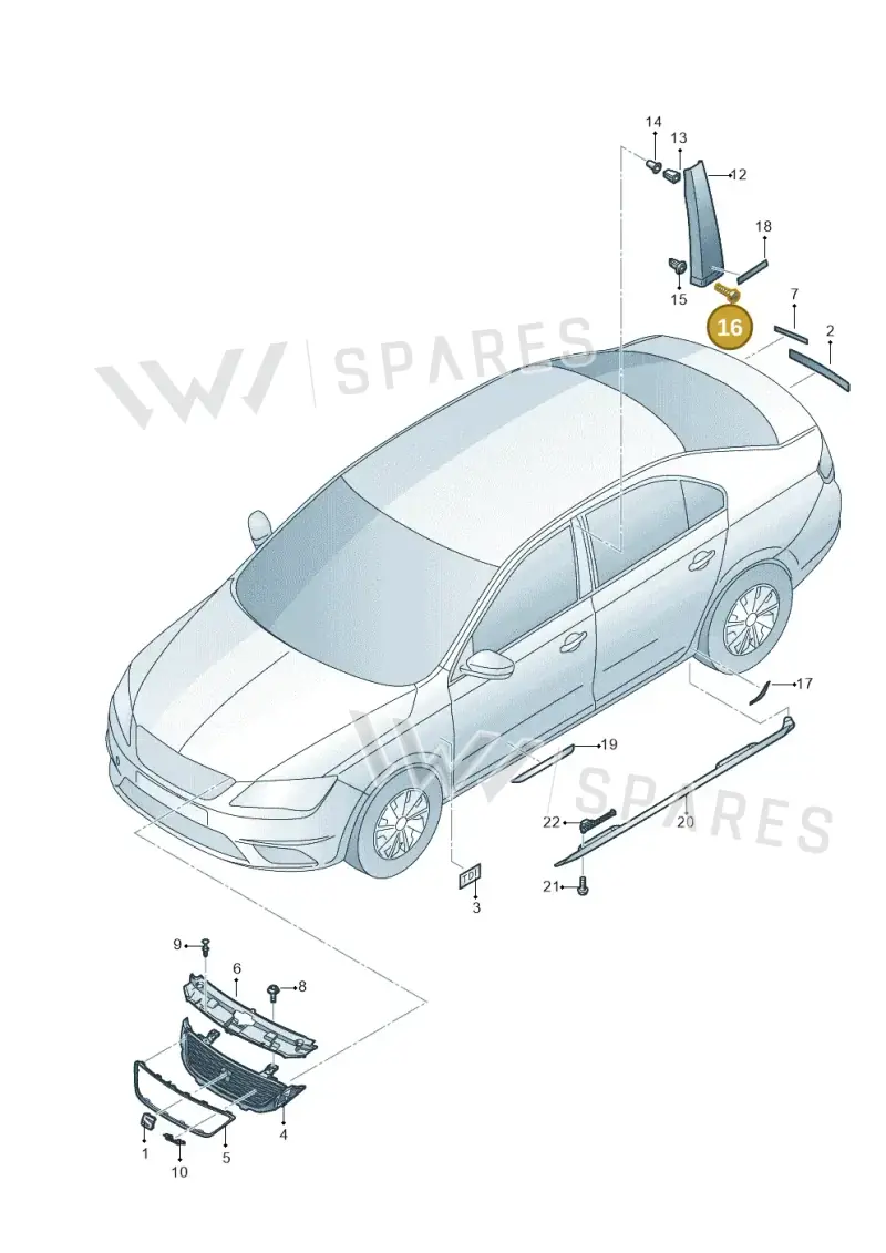 WHT000485B Volkswagen Hexagon Socket Head Locating Bolt