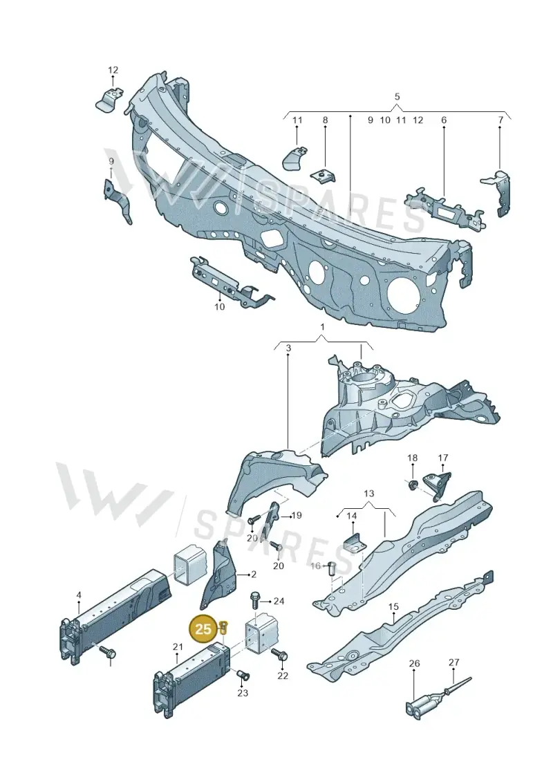 WHT000880 Volkswagen Bolt Hexagon Headwith Shoulder (Combi)