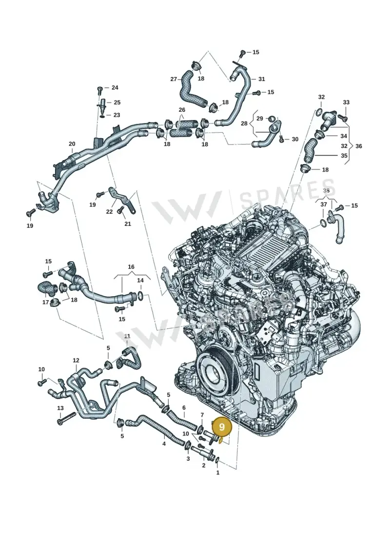 WHT001225A Volkswagen O-Ring